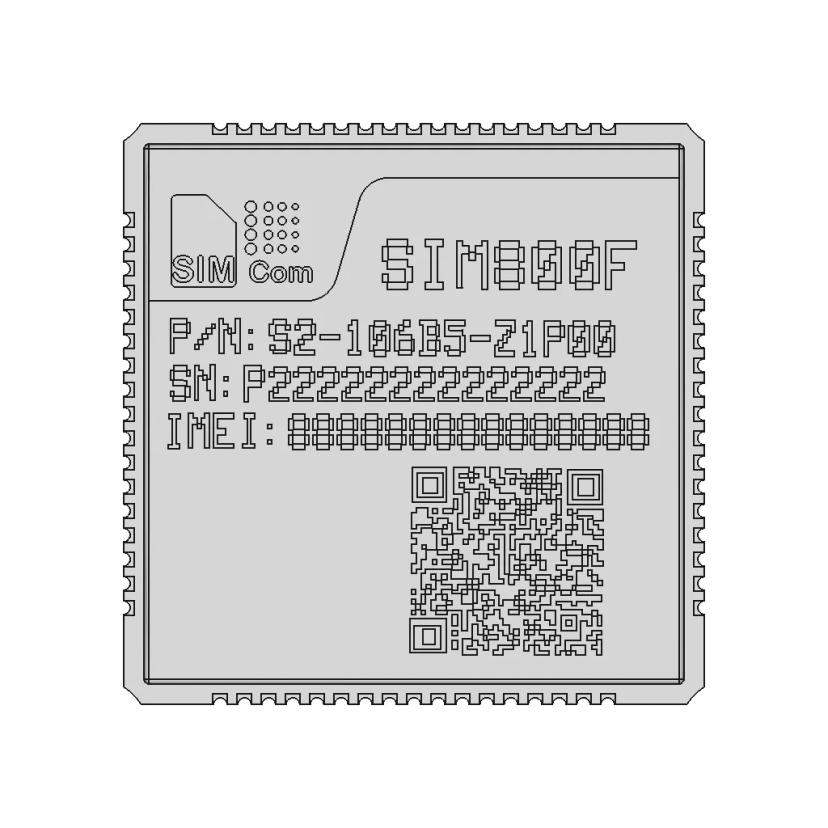Sim800F - Downloadable CAD Representation