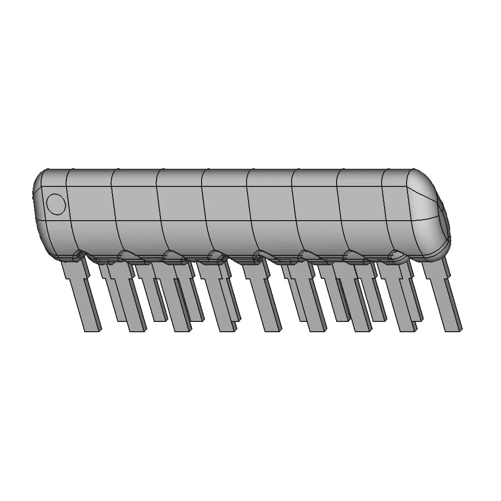Resistor & Network Tht | High-Quality CAD Model_60_30_degree_snapshot