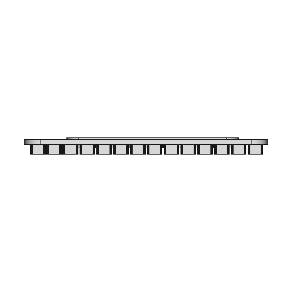 M5Stack Cardkb Silicon Cover - Downloadable CAD Representation_270_0_degree_snapshot