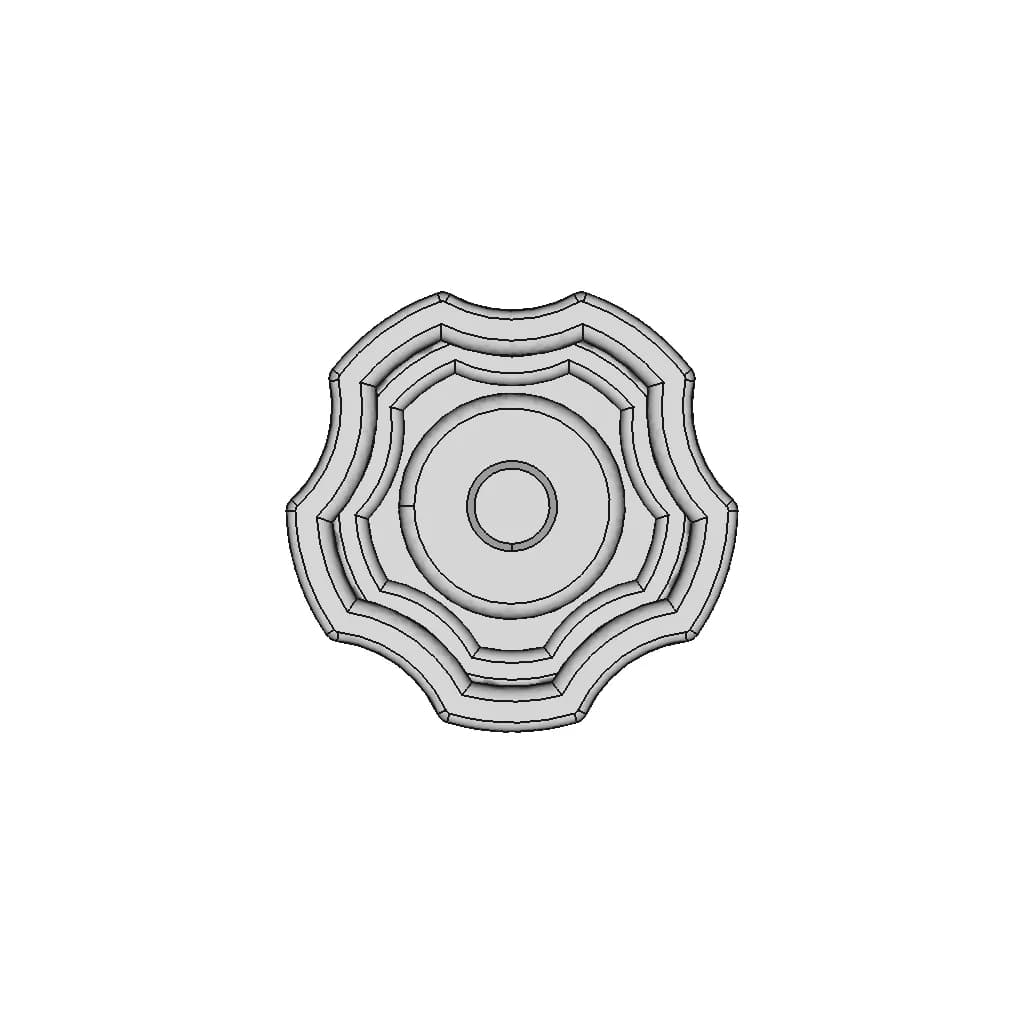 Dks 30 Knob M6 X 30 - Downloadable CAD Representation_0_90_degree_snapshot