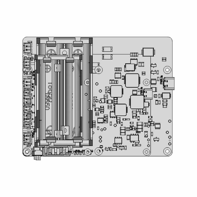 Geekworm X1201 Ups Shield For Rpi 5 - Standard Mechanical Component