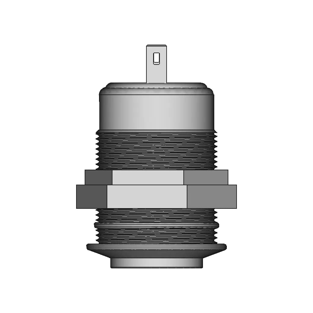 Starelo 12Mm Momentary Push Button - Ip65 Waterproof - Normally Open | High-Quality CAD Model_270_0_degree_snapshot