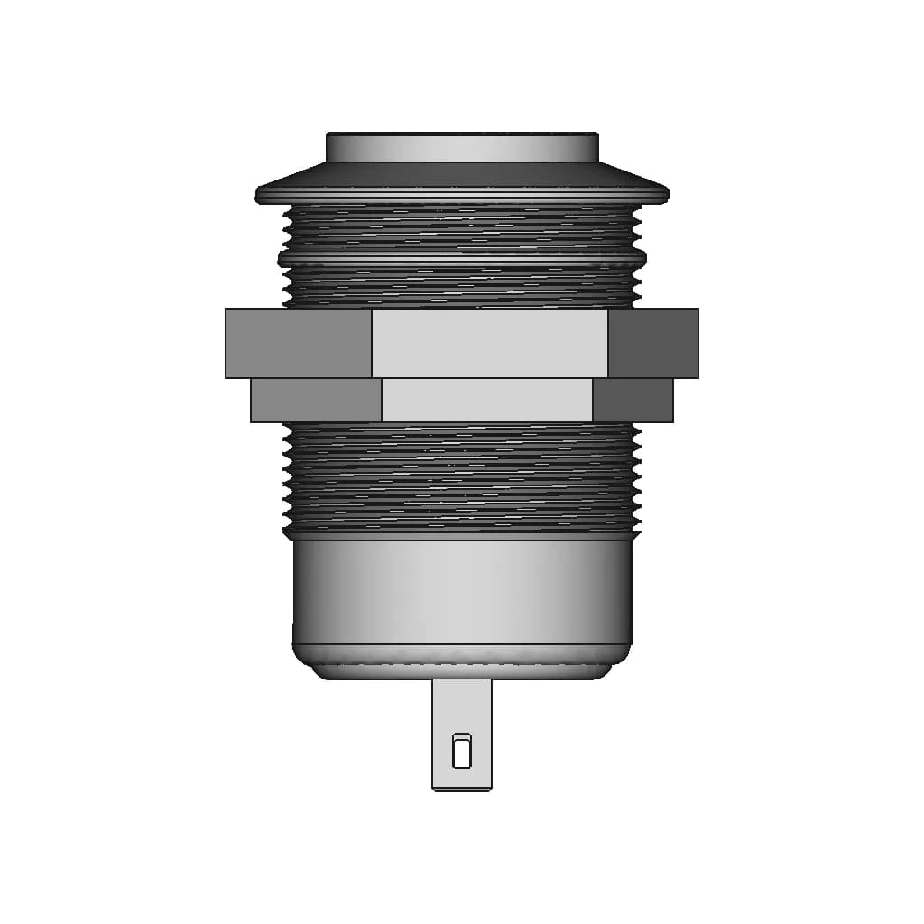 Starelo 12Mm Momentary Push Button - Ip65 Waterproof - Normally Open | High-Quality CAD Model_90_0_degree_snapshot