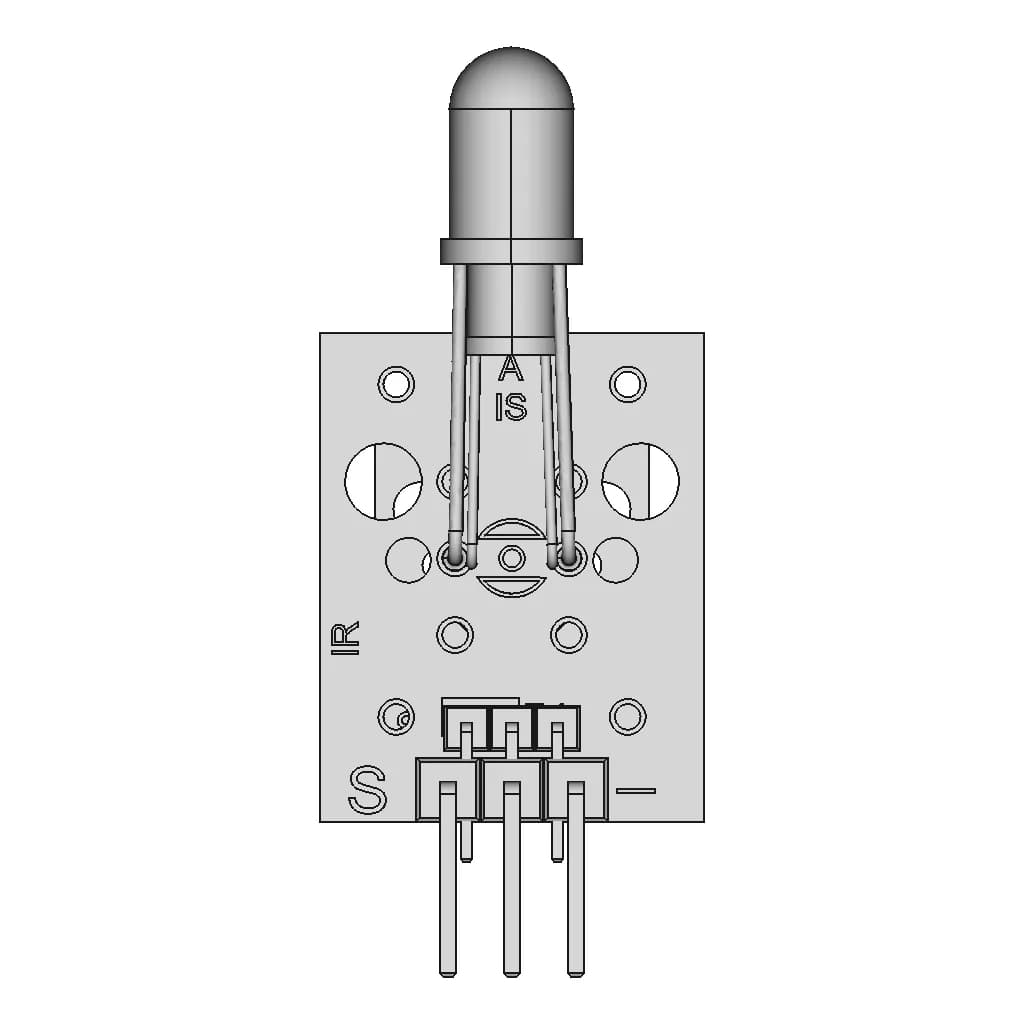 Ky-005 Transmitter Ir | High-Quality CAD Model_0_0_degree_snapshot