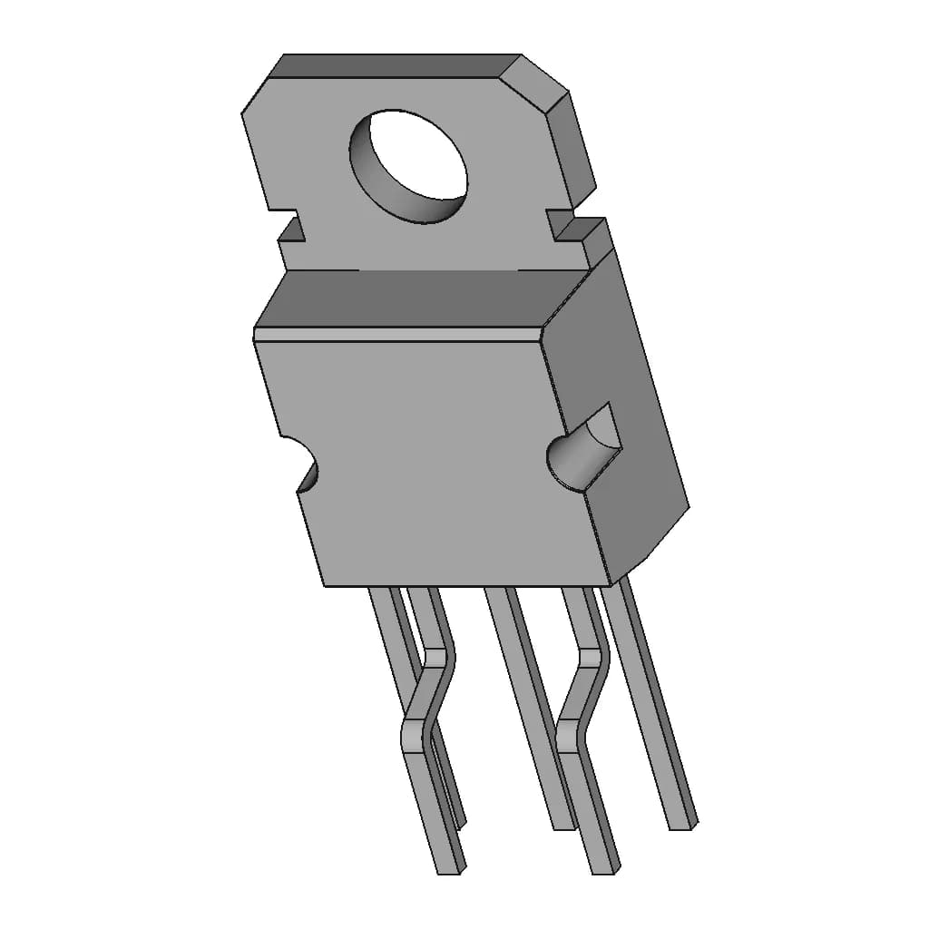 Pentawatt (To220-5) From St Microelectronics | 3D Engineering Design File_60_30_degree_snapshot