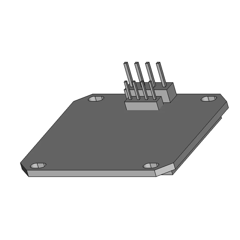 Sh1106 Oled 1.3” | High-Quality CAD Model_60_30_degree_snapshot