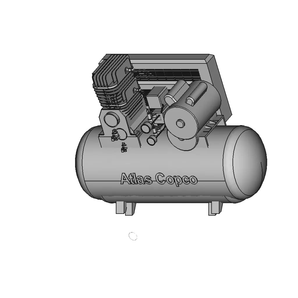 Compressor Atlas Copco - Standard Mechanical Component_60_30_degree_snapshot
