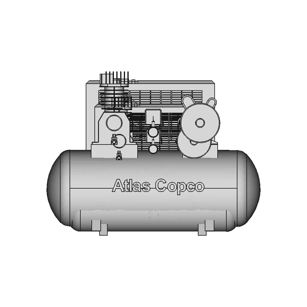 Compressor Atlas Copco - Standard Mechanical Component_90_0_degree_snapshot