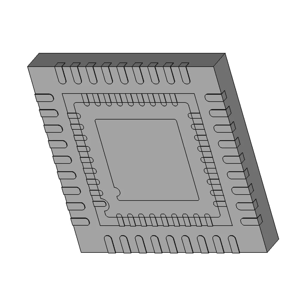 Vfqfpn36 6×6Mm | 3D Engineering Design File_60_30_degree_snapshot