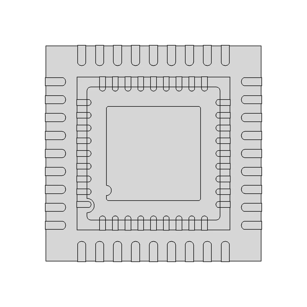 Vfqfpn36 6×6Mm | 3D Engineering Design File_90_0_degree_snapshot
