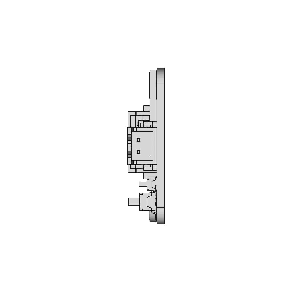 Gravity: Offline Language Learning Voice Recognition Sensor For Micro:Bit / Arduino / Esp32 - I2C & Uart - Downloadable CAD Representation_0_90_degree_snapshot