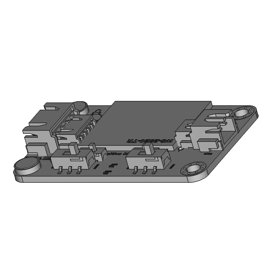 Gravity: Offline Language Learning Voice Recognition Sensor For Micro:Bit / Arduino / Esp32 - I2C & Uart - Downloadable CAD Representation_60_30_degree_snapshot