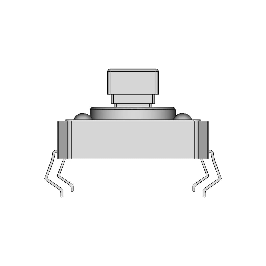 12X12Mm Square Actuator Momentary Pcb Tactile Switch - Standard Mechanical Component_90_0_degree_snapshot