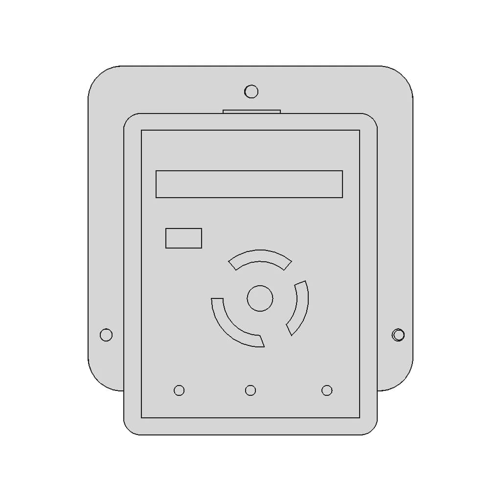 Key Pad Vlt Micro Drive Fc51 Assly | High-Quality CAD Model_0_0_degree_snapshot