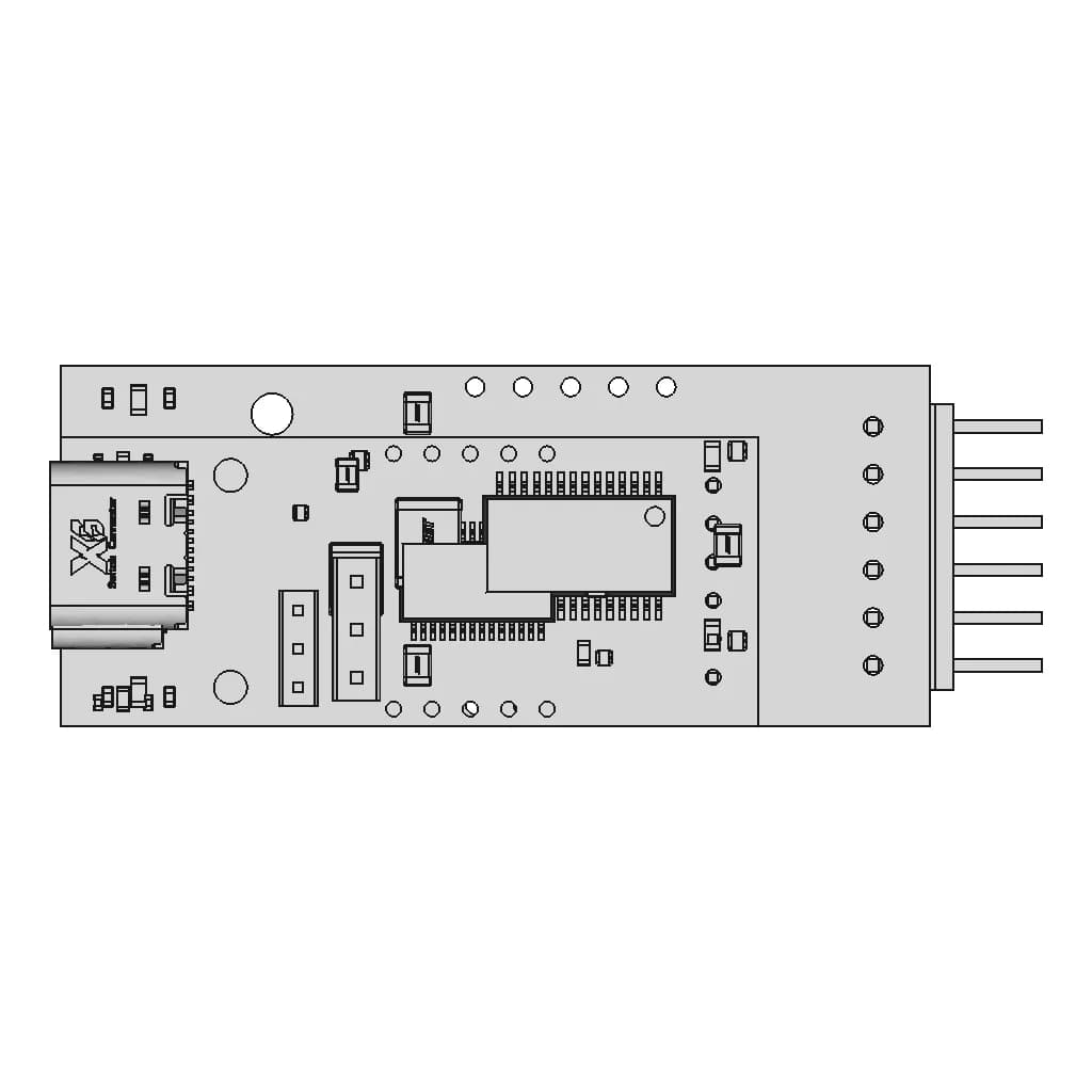 Ftdi Uart Ft232 Usb-C Type | 3D Engineering Design File_0_0_degree_snapshot
