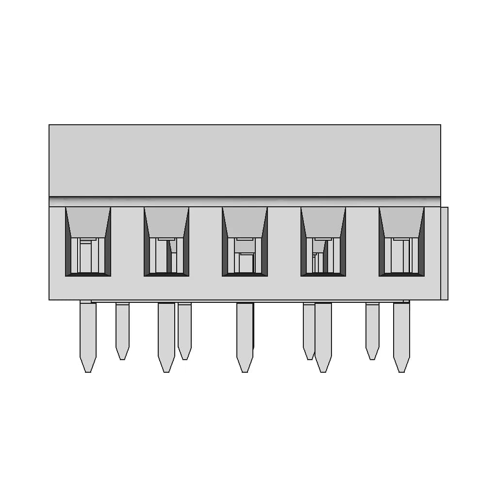 Amphenol Anytek Yo0521500000G - Downloadable CAD Representation_90_0_degree_snapshot