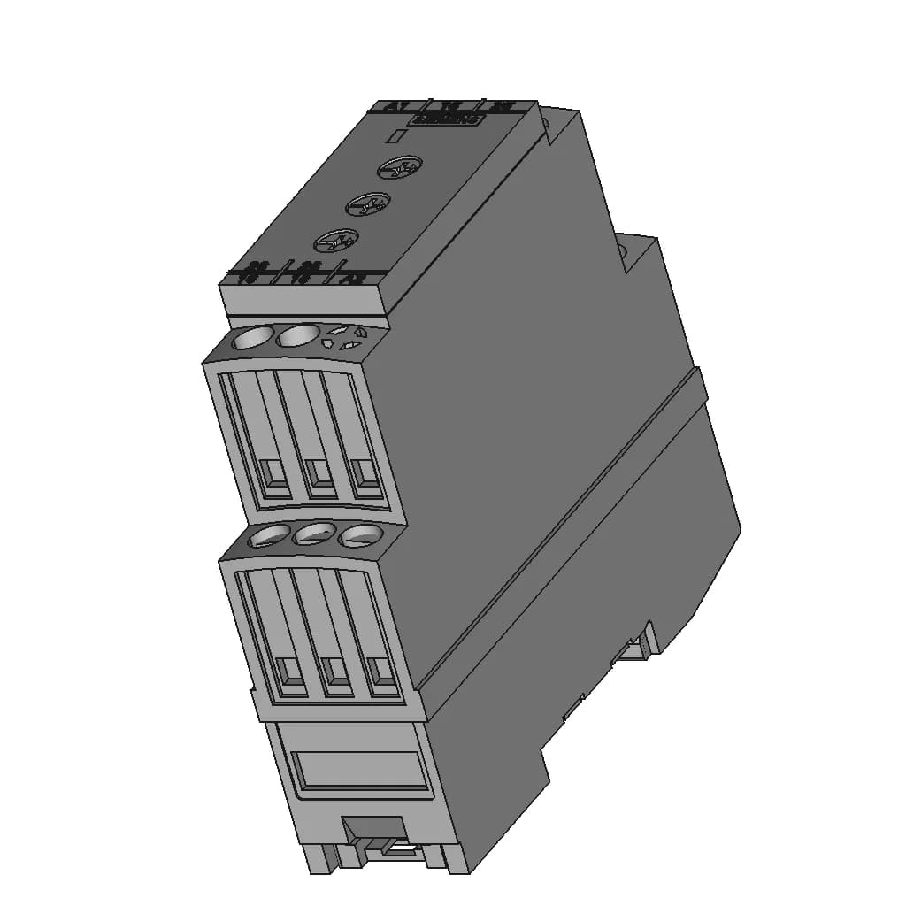 Siemens Timer Relay 7Pu07 | High-Quality CAD Model_60_30_degree_snapshot