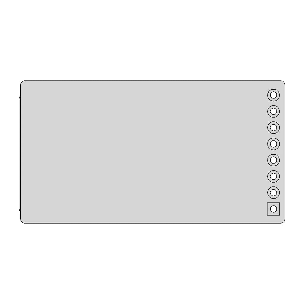 Epaper Breakout Board For Seeed Studio Xiao - Downloadable CAD Representation_90_0_degree_snapshot