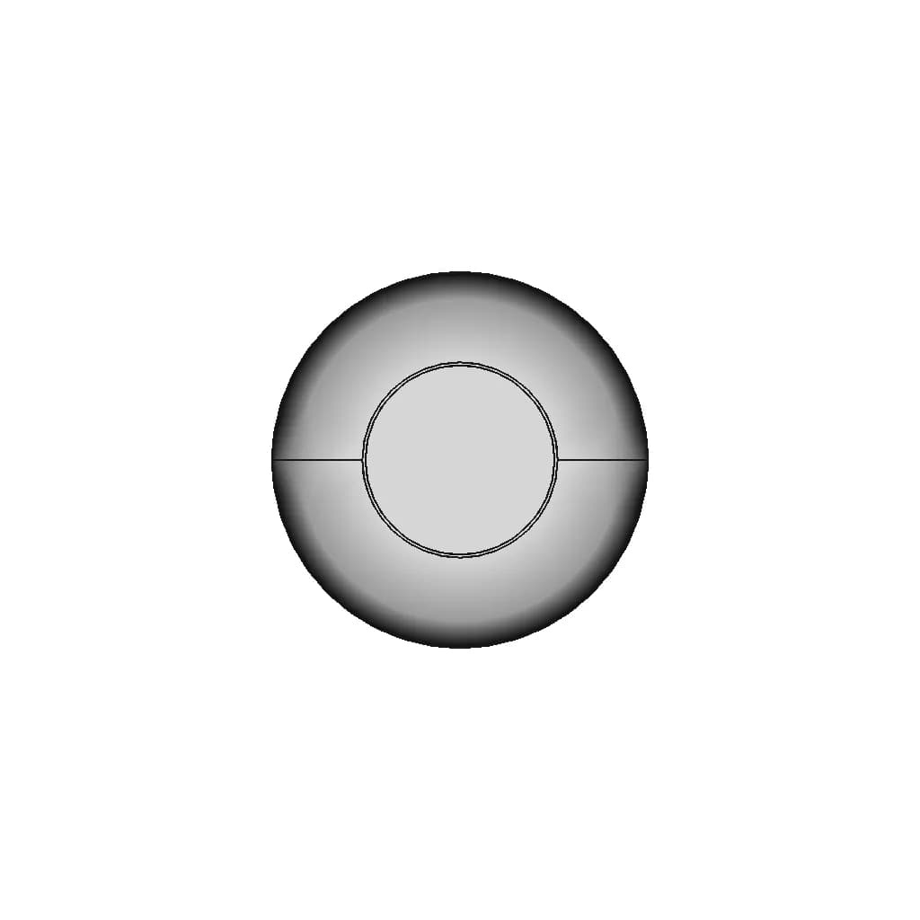 Botão De Emergência Antivandalismo 19Mm 2 Reversíveis Vermelho Av19-Er2 Metaltex - Downloadable CAD Representation_0_0_degree_snapshot