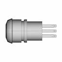 Botão De Emergência Antivandalismo 19Mm 2 Reversíveis Vermelho Av19-Er2 Metaltex - Downloadable CAD Representation_0_90_degree_snapshot