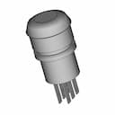 Botão De Emergência Antivandalismo 19Mm 2 Reversíveis Vermelho Av19-Er2 Metaltex - Downloadable CAD Representation_60_30_degree_snapshot