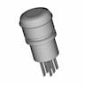 Botão De Emergência Antivandalismo 19Mm 2 Reversíveis Vermelho Av19-Er2 Metaltex - Downloadable CAD Representation_60_30_degree_snapshot