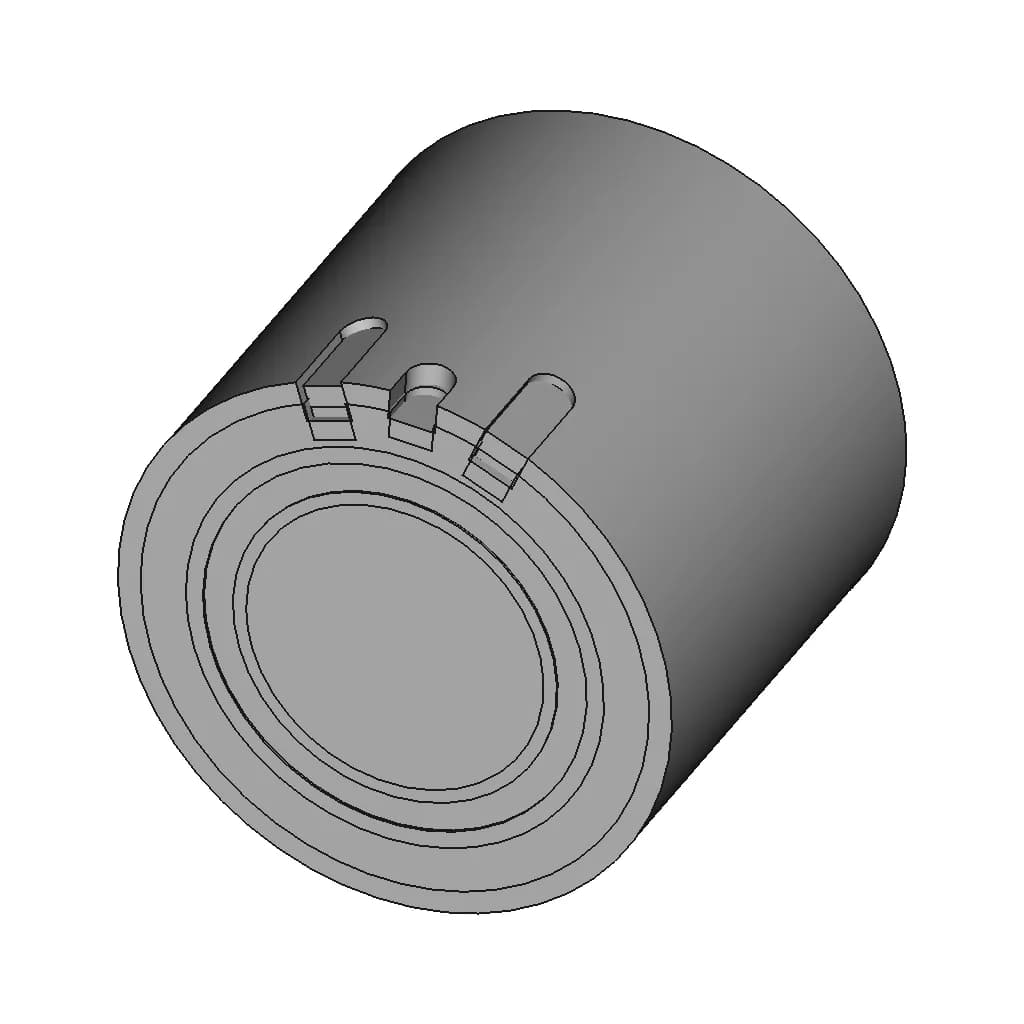 P8306C Image Intensifier Tube - Downloadable CAD Representation_60_30_degree_snapshot