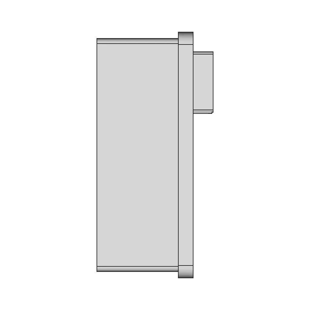 Ac Power Socket Switch 3 In 1 - Downloadable CAD Representation_0_270_degree_snapshot