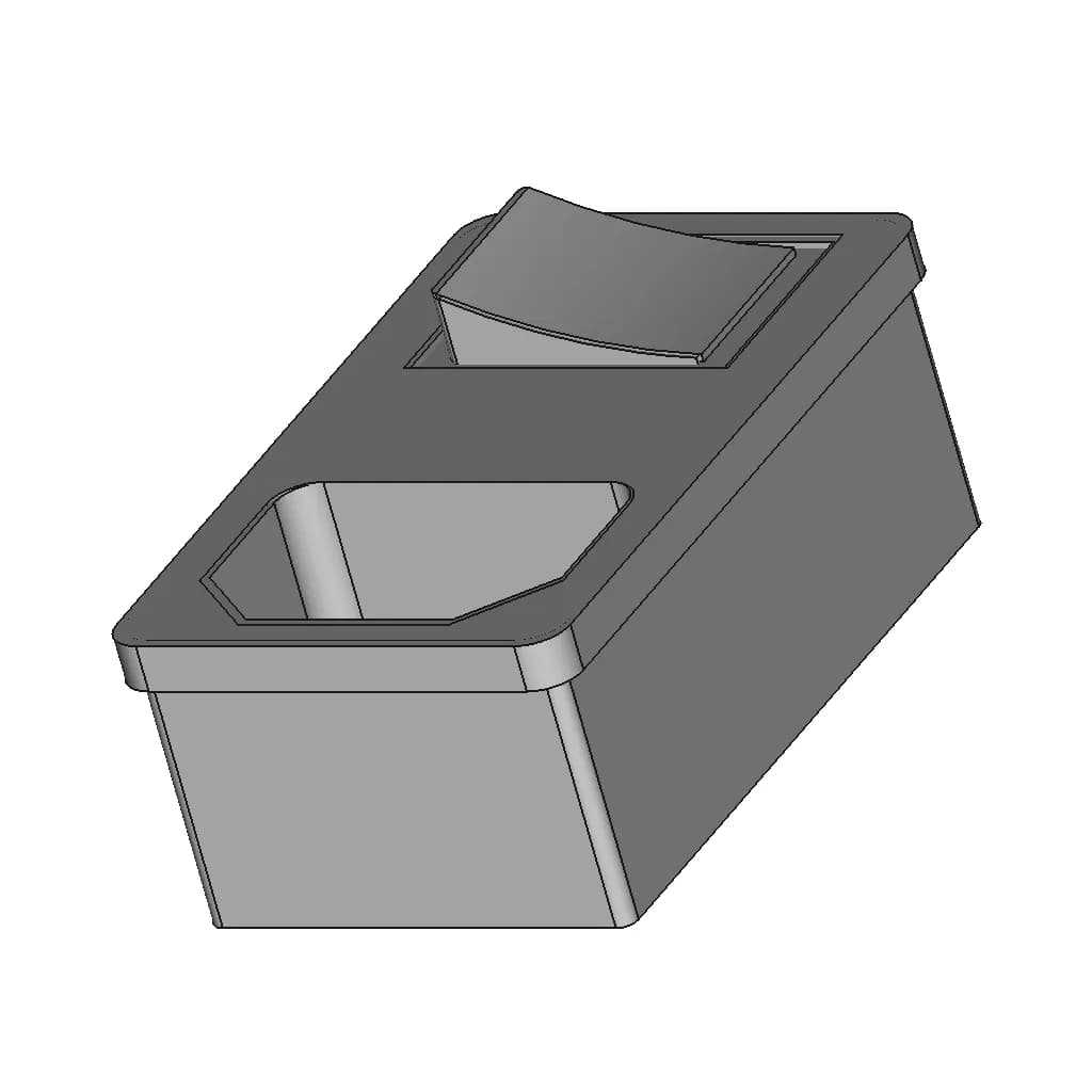 Ac Power Socket Switch 3 In 1 - Downloadable CAD Representation_60_30_degree_snapshot