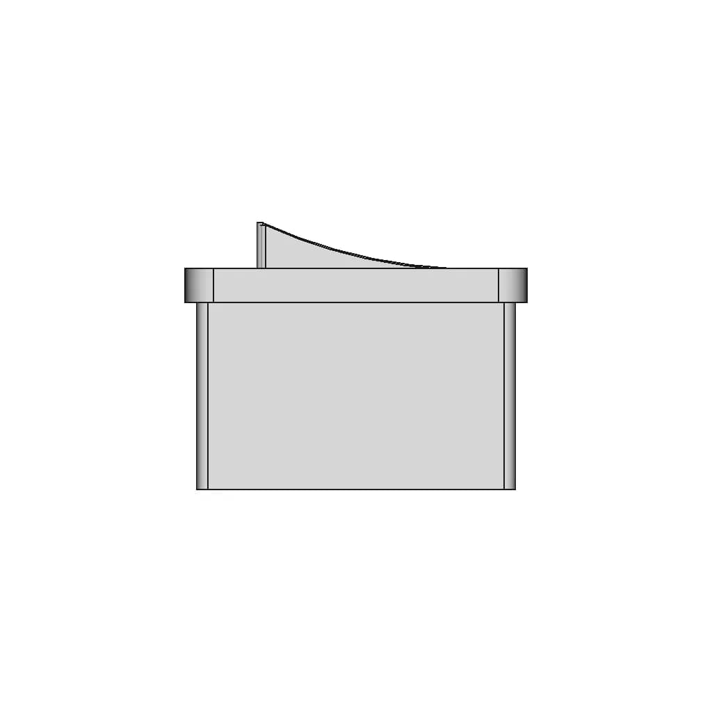 Ac Power Socket Switch 3 In 1 - Downloadable CAD Representation_90_0_degree_snapshot