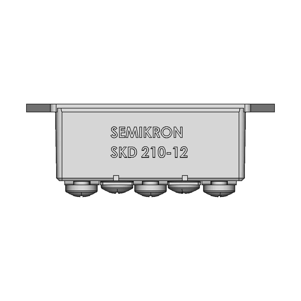 Semikron Skd 210-12 210A 1800V - Downloadable CAD Representation_270_0_degree_snapshot