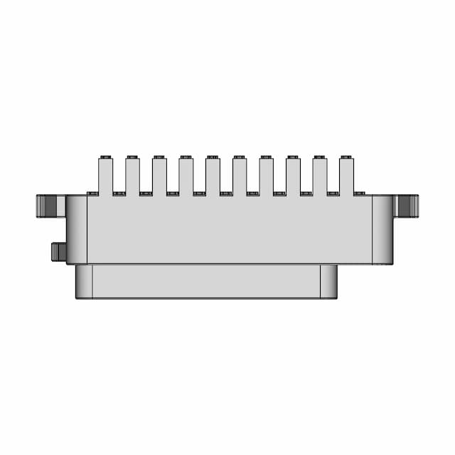 Female Scart 90 Degree Connector Reverse Direction - Downloadable CAD Representation