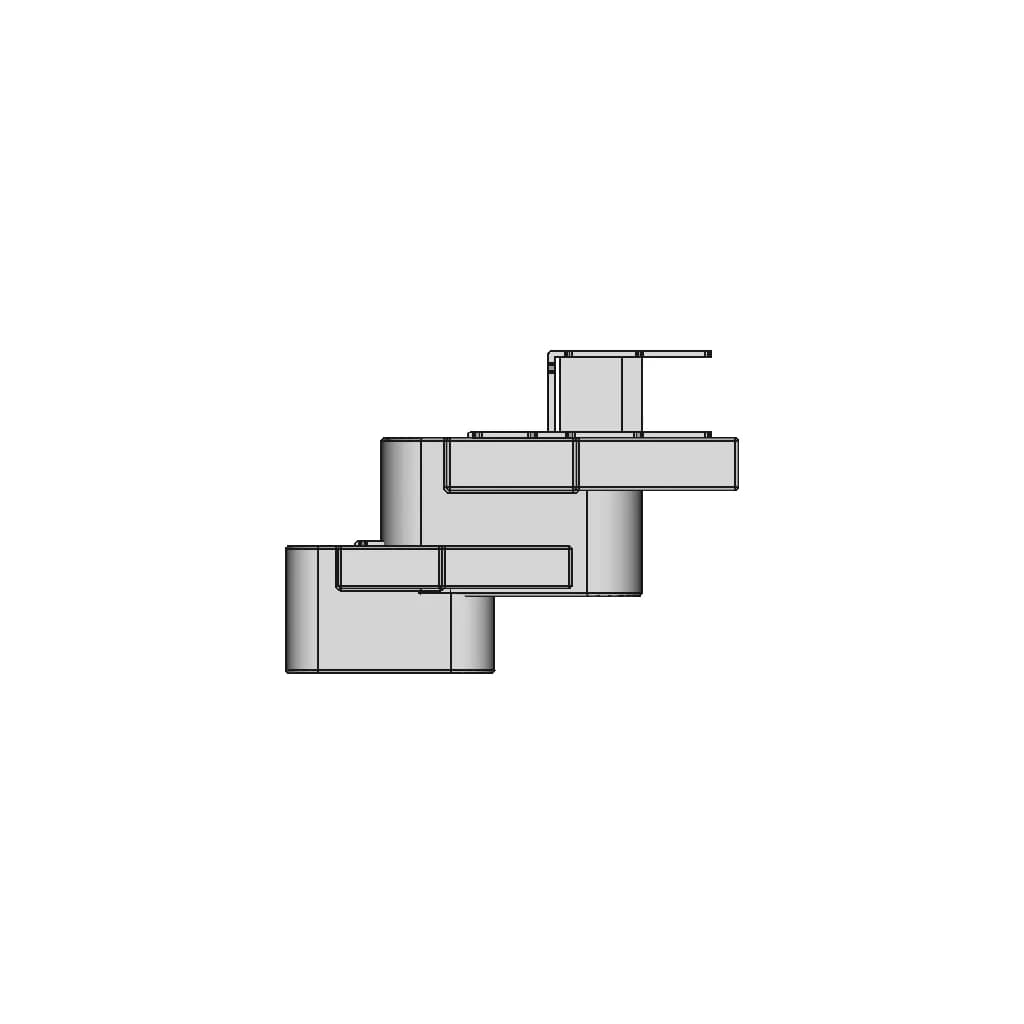 Female Scart 90 Degree Connector Reverse Direction - Downloadable CAD Representation_0_270_degree_snapshot