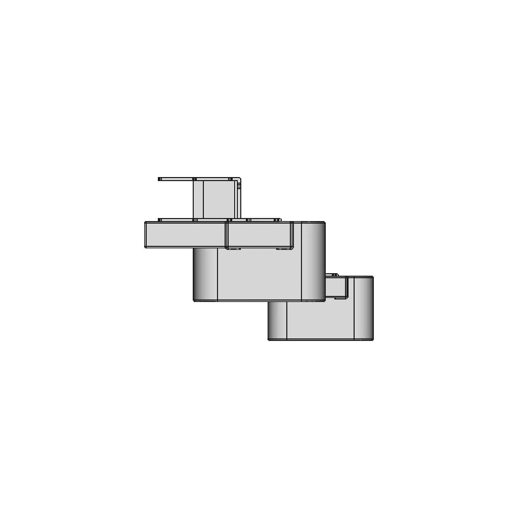 Female Scart 90 Degree Connector Reverse Direction - Downloadable CAD Representation_0_90_degree_snapshot
