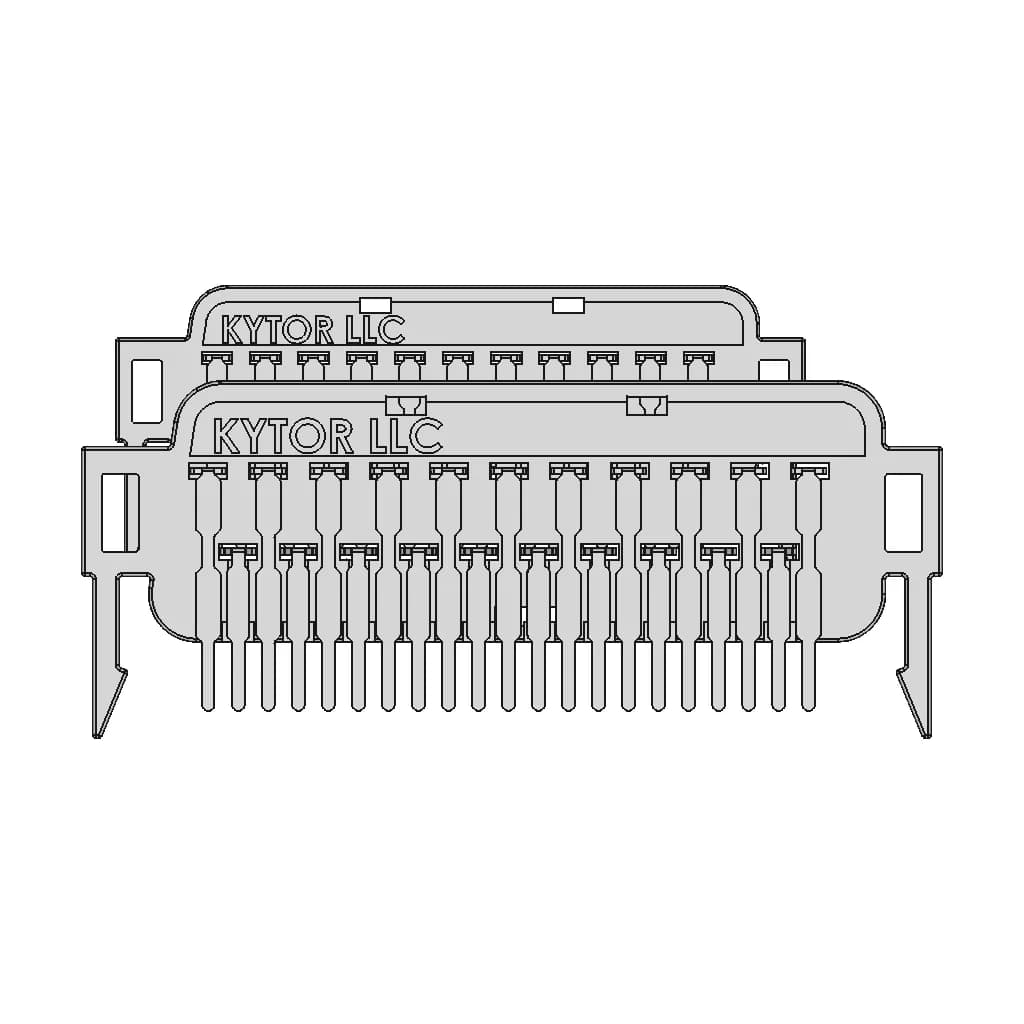 Female Scart 90 Degree Connector Reverse Direction - Downloadable CAD Representation_270_0_degree_snapshot