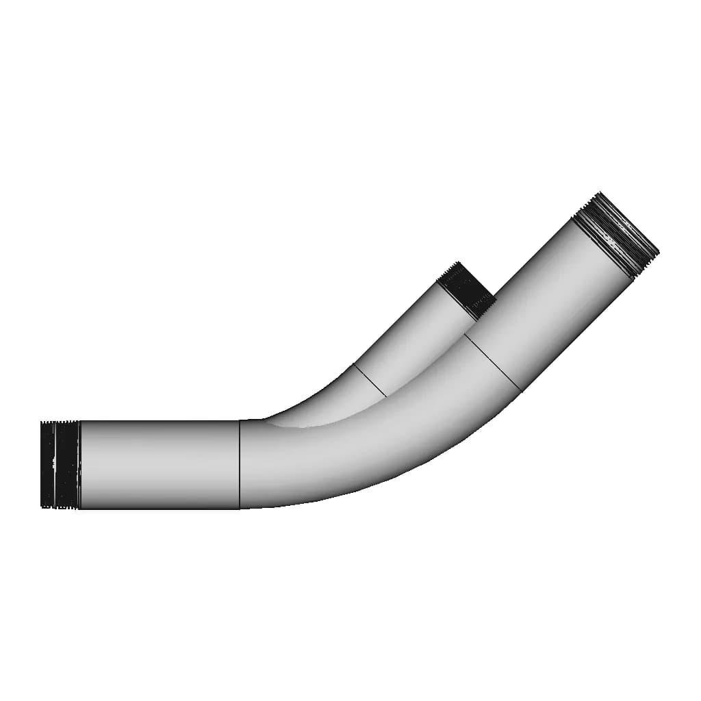 Conduit 2 In 45 Deg Elbow Galvanized Rmc - Standard Mechanical Component_0_0_degree_snapshot