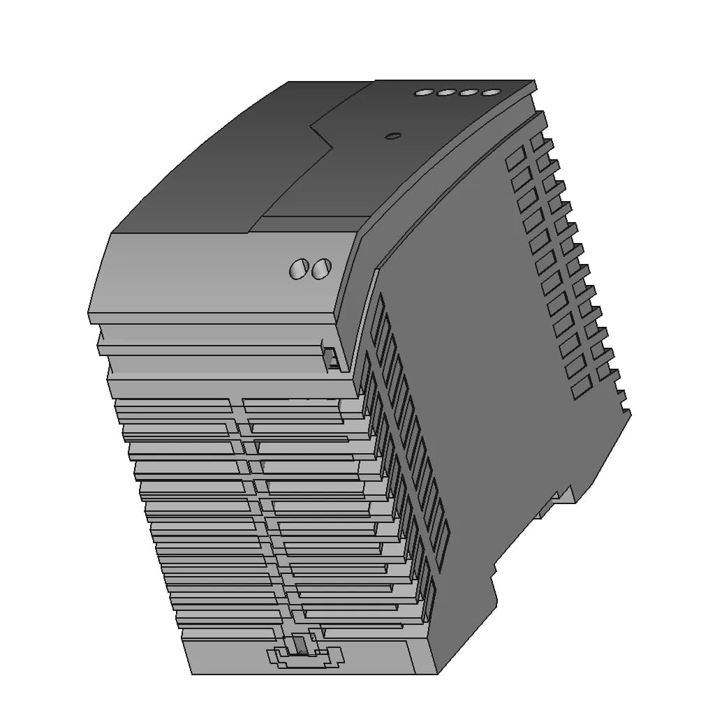 Uno-Ps-1Ac-24Dc-100W - Downloadable CAD Representation_60_30_degree_snapshot
