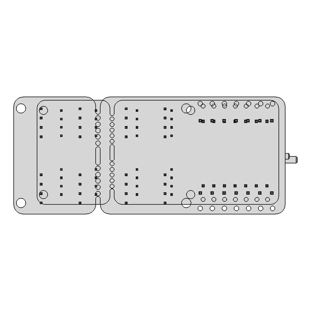 Grove Shield For Seeed Studio Xiao - Standard Mechanical Component_90_0_degree_snapshot