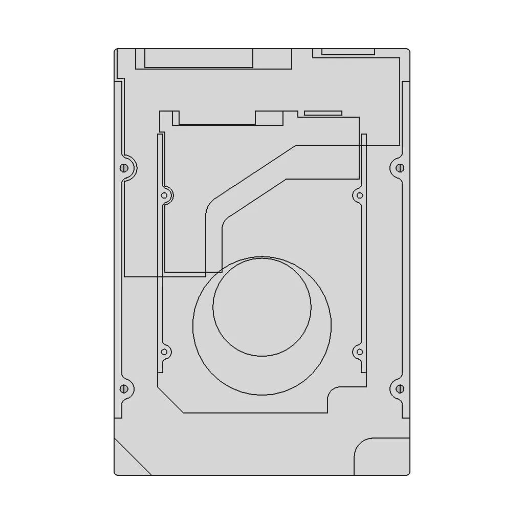 Seagate Iron Wolf St12000Vn0007 | 3D Engineering Design File_90_0_degree_snapshot
