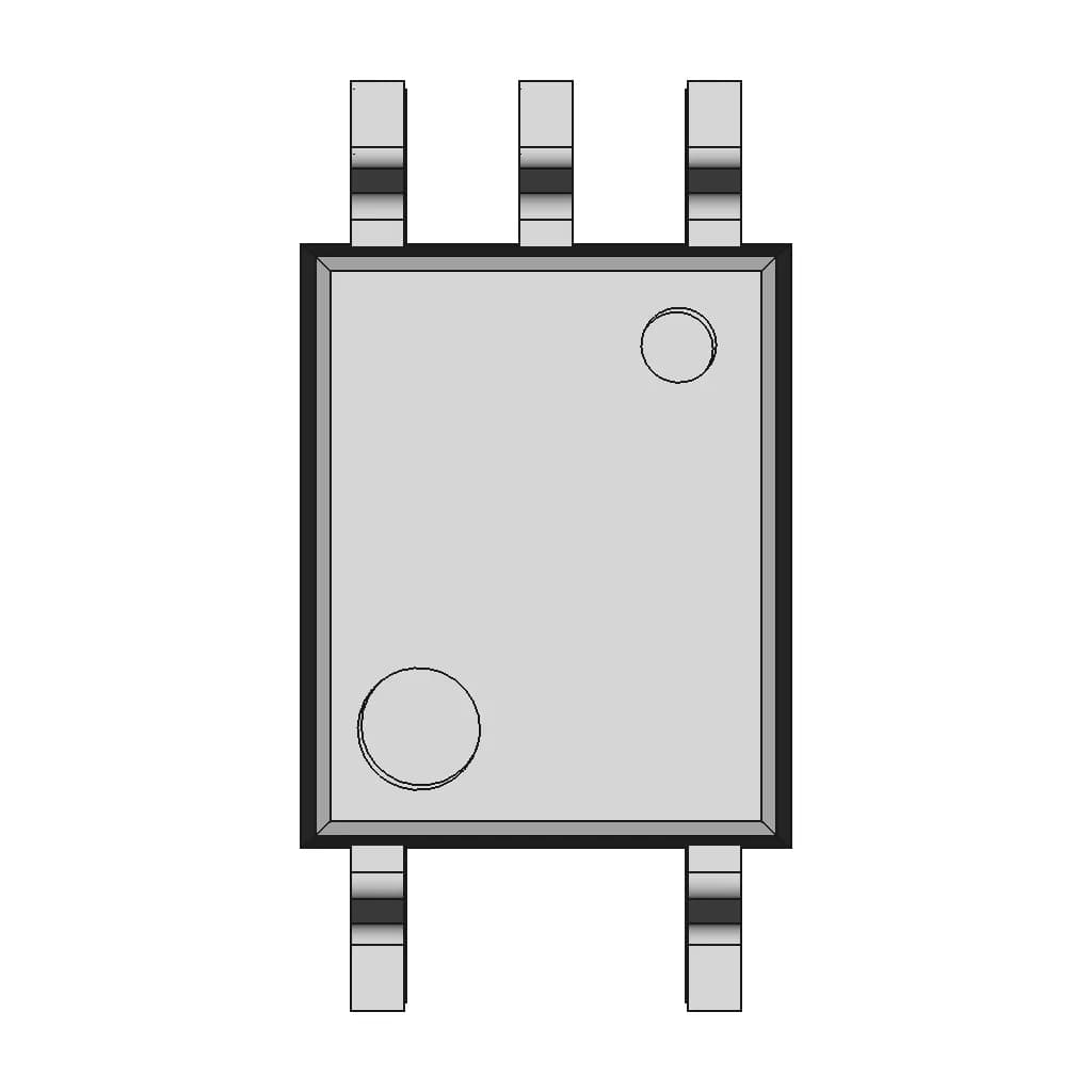 Sop-5(6) Case, Pitch 1.27 Mm | 3D Engineering Design File_0_0_degree_snapshot