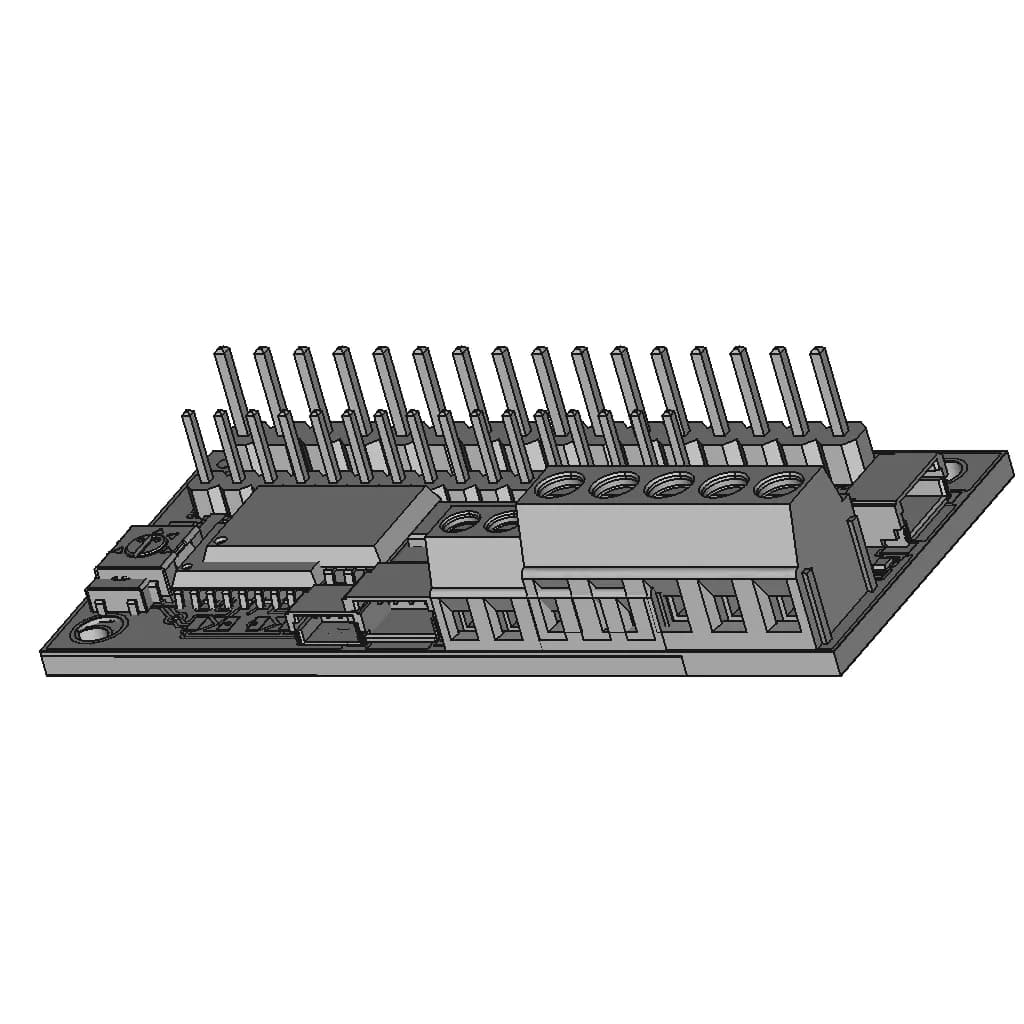 I2C/Spi Lcd Backpack | High-Quality CAD Model_60_30_degree_snapshot