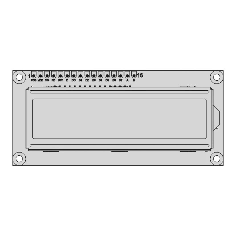 Standard Lcd 16X2 | 3D Engineering Design File