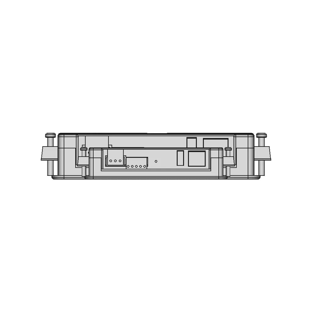 Hmi 4.3" Haiwell D4 | 3D Engineering Design File_90_0_degree_snapshot