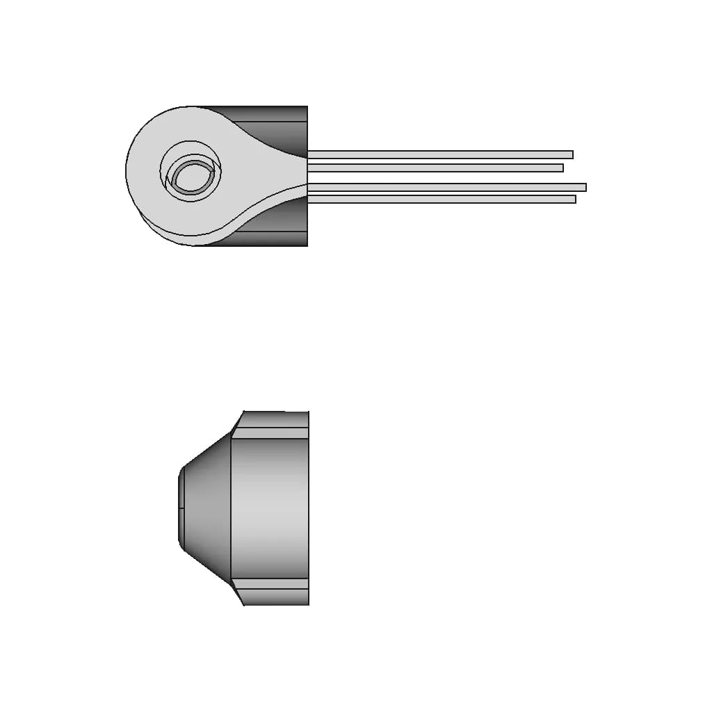 Led And Photodiode 3Mm Pmma Connectors - Standard Mechanical Component_0_90_degree_snapshot