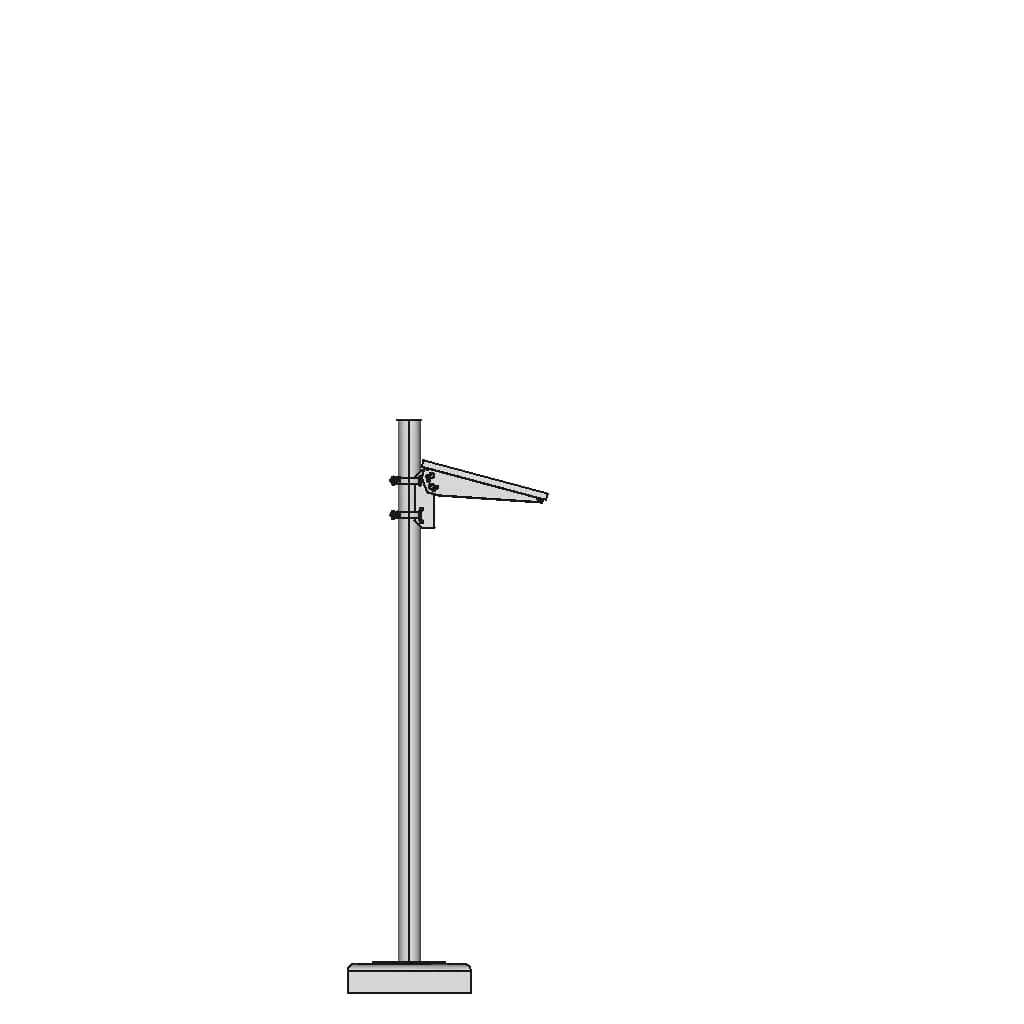 Side Mounted Solar Brackets | High-Quality CAD Model_0_0_degree_snapshot