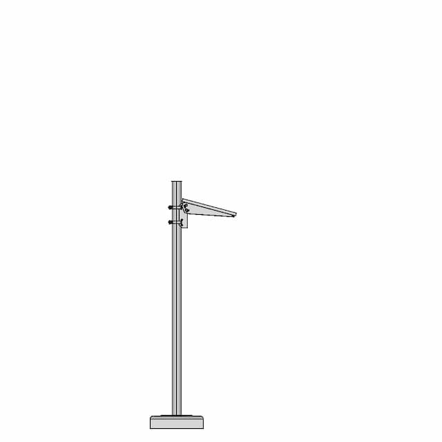 Side Mounted Solar Brackets | High-Quality CAD Model
