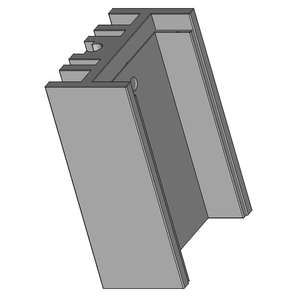 Heatsink_To220_Aluminum | High-Quality CAD Model_60_30_degree_snapshot