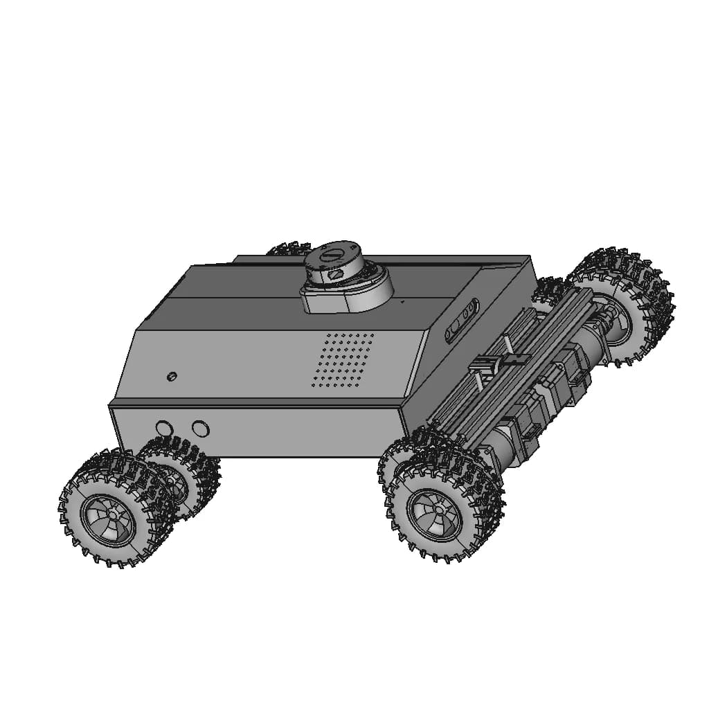 Model Of Mobile Robot - Downloadable CAD Representation_60_30_degree_snapshot