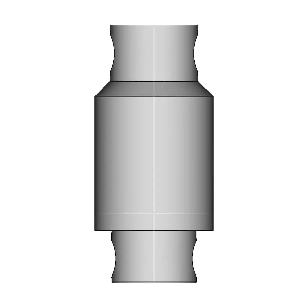 Pair 8Mm Banana Connector - Downloadable CAD Representation_0_270_degree_snapshot