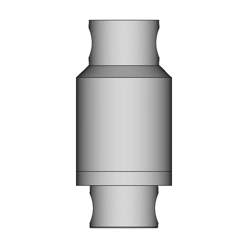 Pair 8Mm Banana Connector - Downloadable CAD Representation_0_90_degree_snapshot